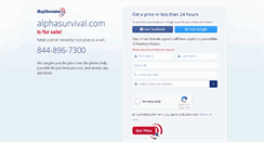 Desktop Screenshot of alphasurvival.com